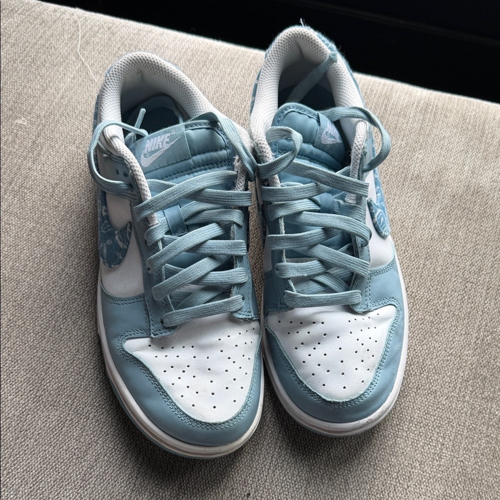 Nike Light Blue and White Athletic Shoes
